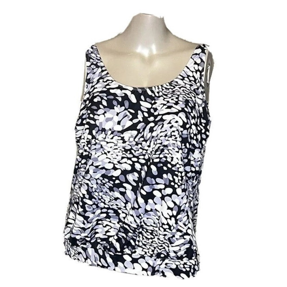 Tankini Swim Top Size 22 Built In Padded Bra Side Tie EUC